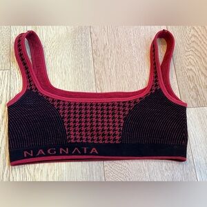 Nagnata Black and Red Knit Top